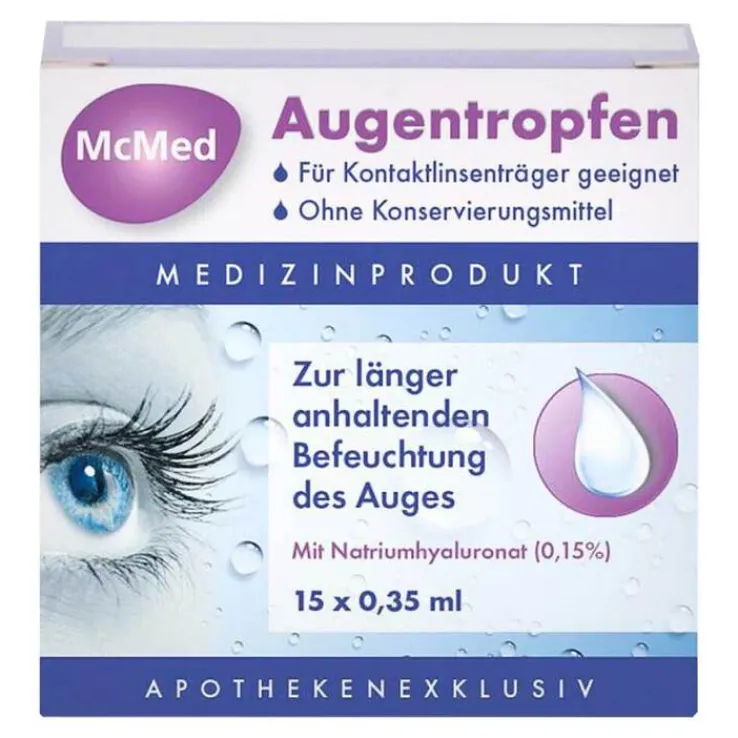 Mcmed Augentropfen Einzeldosispipetten, 15X0.35 ml