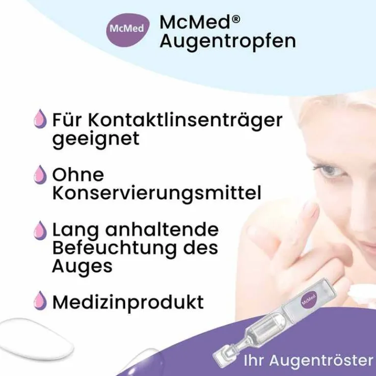 Mcmed Augentropfen Einzeldosispipetten, 15X0.35 ml