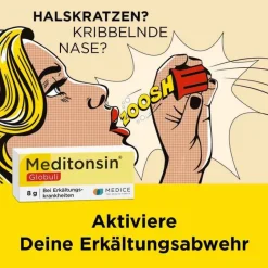 New Meditonsin Globuli bei Erkältung, 8 g