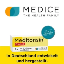 New Meditonsin Globuli bei Erkältung, 8 g