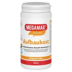 Sale Megamax Aufbaukost Cappuccino Pulver, 500 g