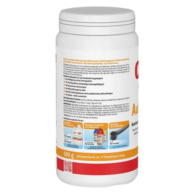 Online Aufbaukost Vanille Pulver, 500 g Eiweiß