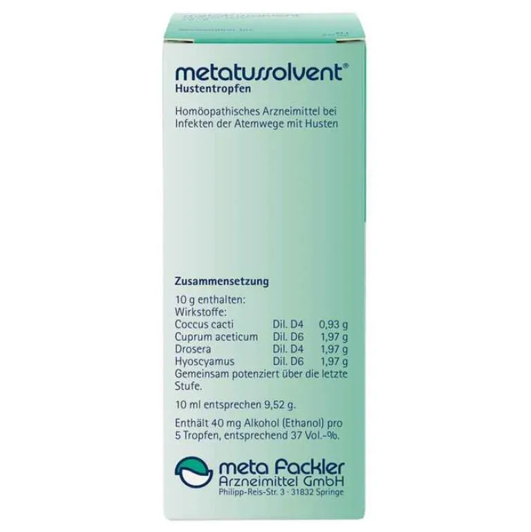 Sale Metatussolvent Hustentropfen, 50 ml