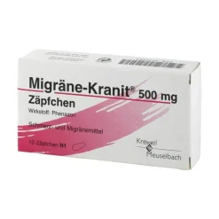 Clearance Migräne-Kranit Migräne Kranit 500 mg Zäpfchen, 10 St