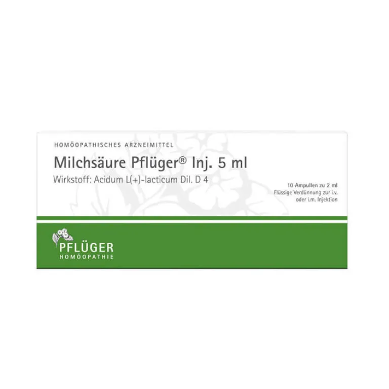 Pflüger Milchsäure Injektionslösung 5 ml, 50 St