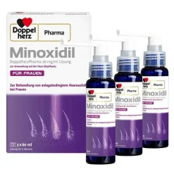 New MINOXIDIL 20 mg/ml Lösung für Frauen, 3X60 ml Mittel Gegen Haarausfall