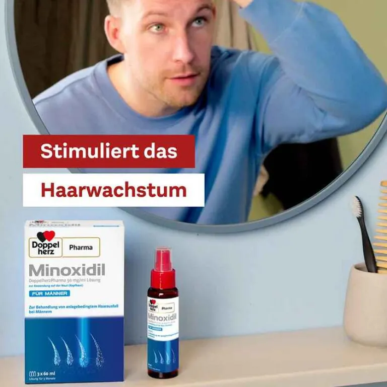 Outlet MINOXIDIL 50 mg/ml Lösung für Männer, 3X60 ml Mittel Gegen Haarausfall