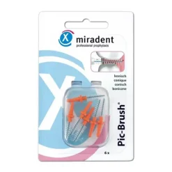 Miradent Interdentalbürste Pic-Brush coni orange, 6 St