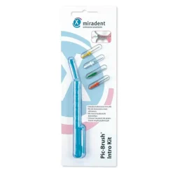 Miradent Interd.PIC-Brush Intro Kit blau 1Hal. + 4B., 1 St