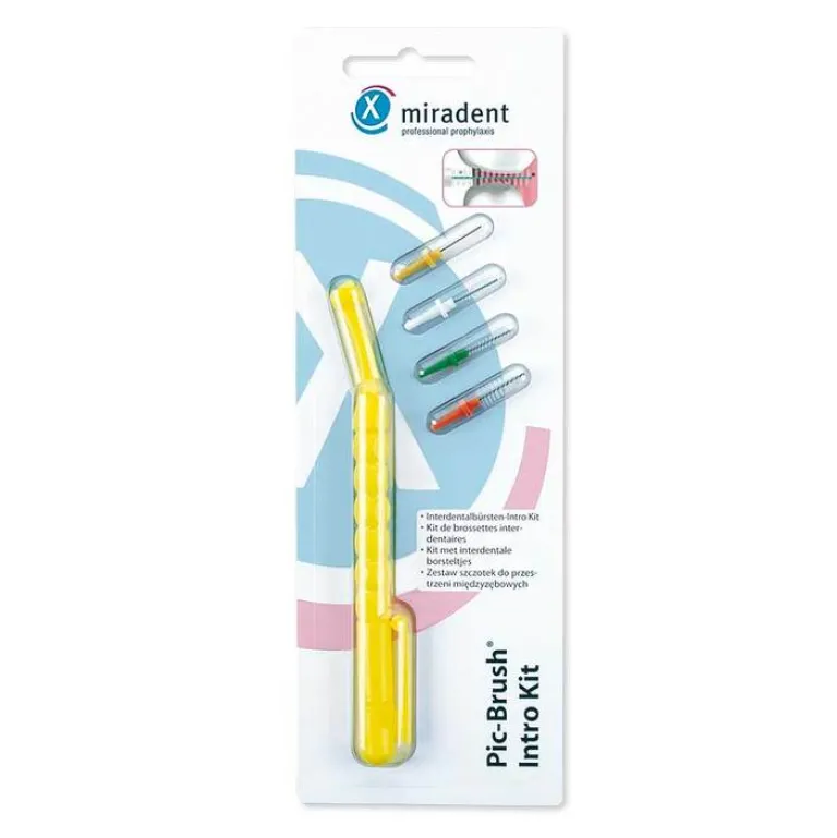 Discount Interd.PIC-Brush Intro Kit gelb 1Hal. + 4B., 1 St Zwischenraumreinigung