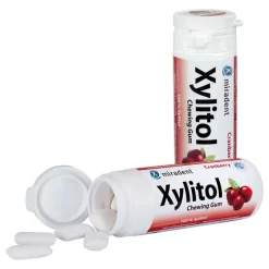 New Zahnpflegekaugummi Xylitol Cranberry, 30 St Zahnpflegekaugummi|Kaugummis