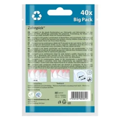 Clearance Zahnpick Zahnseide 2in1 Minze, 40 St Zwischenraumreinigung