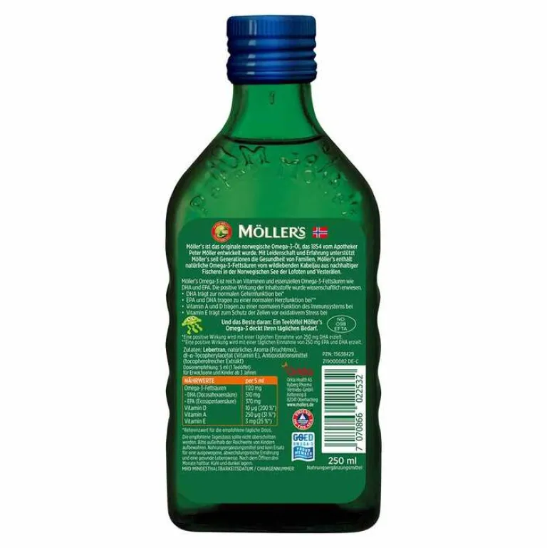 Online Möllers Möller`s Omega-3 Kids Fruchtgeschmack Öl, 250 ml