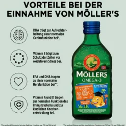Online Möllers Möller`s Omega-3 Kids Fruchtgeschmack Öl, 250 ml