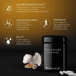 Outlet Molekuel Premium Folsäurekomplex, 120 St