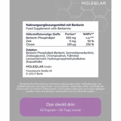 Best Moleqlar Berberine Mineral-Complex Kapseln, 60 St