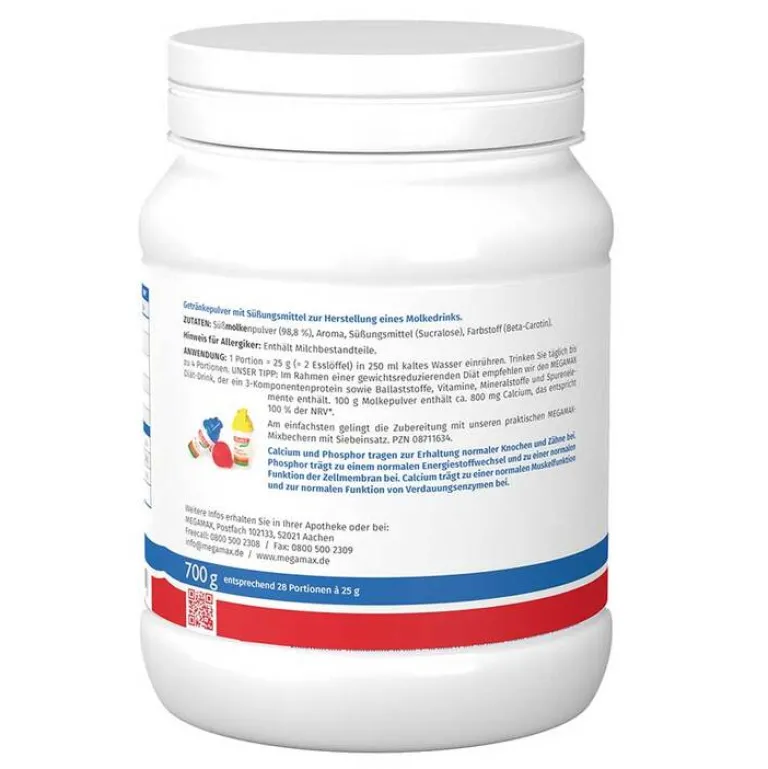 Online Megamax Molke Drink Vanille, 700 g