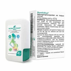 Outlet Tabletten in Klick-Box, 90 St Vitamin B9 (Folsäure)|Jod
