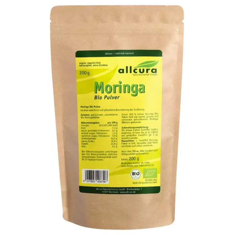 Discount Moringa Bio Pulver, 200 g Moringa Oleifera