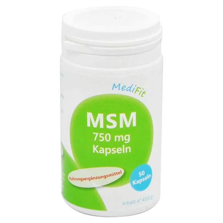 Online MSM 750 mg Methylsulfonylmethan Medifit Kapseln, 50 St