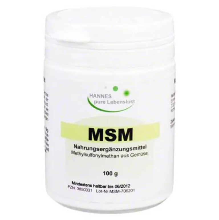 New Hannes pure Lebenslust MSM pur Pulver, 100 g