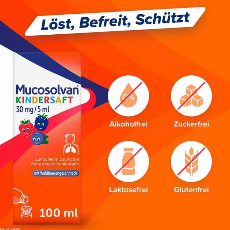 Clearance Mucosolvan Kindersaft, 100 ml