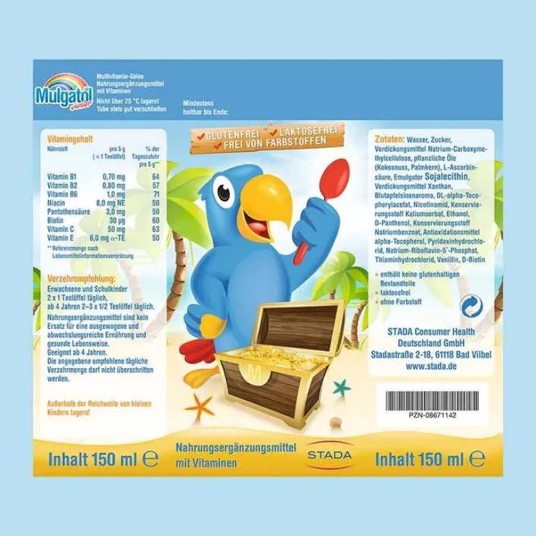 Clearance Mulgatol Junior Gel, 150 ml