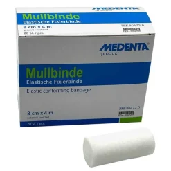 Discount Mullbinden elastisch 4mx8cm, 20 St Mullbinden