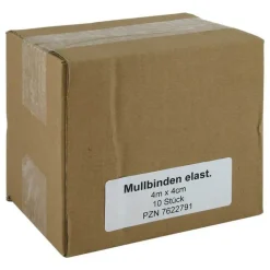 Mullbinden 4mx4cm elastisch, 10 St