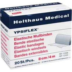Discount Mullbinden 4mx8cm elastisch, 20 St Mullbinden
