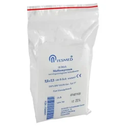 Sale Mullkompressen ES 7,5x7,5 cm unsteril 8-fach, 10 St Sterile Kompressen