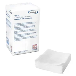 Mullkompressen 7,5x7,5cm 8-f, 100 St