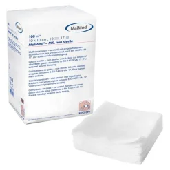 Mullkompressen 10x10cm 12-fa, 100 St Sterile Kompressen