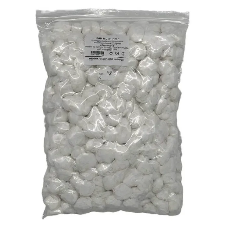 Mulltupfer pflaumengroß unsteril, 500 St