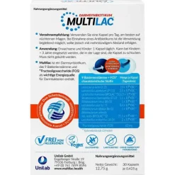 Clearance Synbiotikum magensaftresistent Kapseln, 30 St Bakterienkulturen