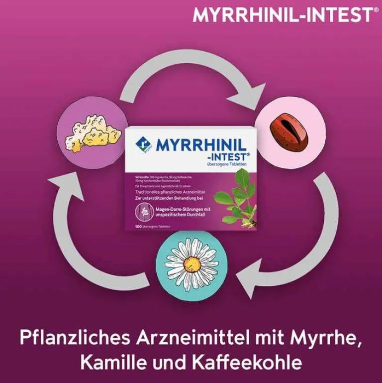 Online Myrrhinil Intest MYRRHINIL-INTEST überzogene Tabletten, 100 St