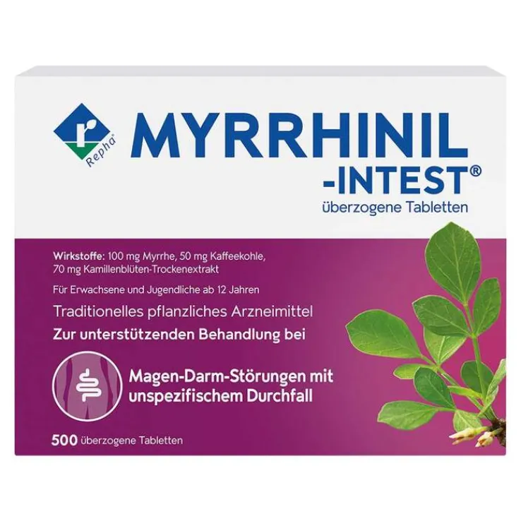 MYRRHINIL-INTEST überzogene Tabletten, 500 St