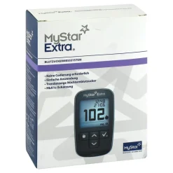 Mystar Extra Blutzuckermessgerät Set mg / dl, 1 St