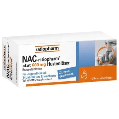 Clearance Ratiopharm NAC akut 600 mg Hustenlöser Brausetabletten, 10 St