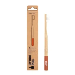 Hot Hydrophil Nachhaltige Zahnbürste Bambus mittelweich rot, 1 St