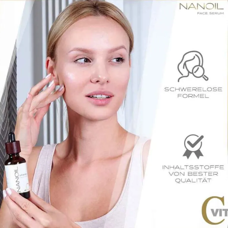 Hot Nanoil Gesichtsserum mit Vitamin C, 50 ml Serum & Kur