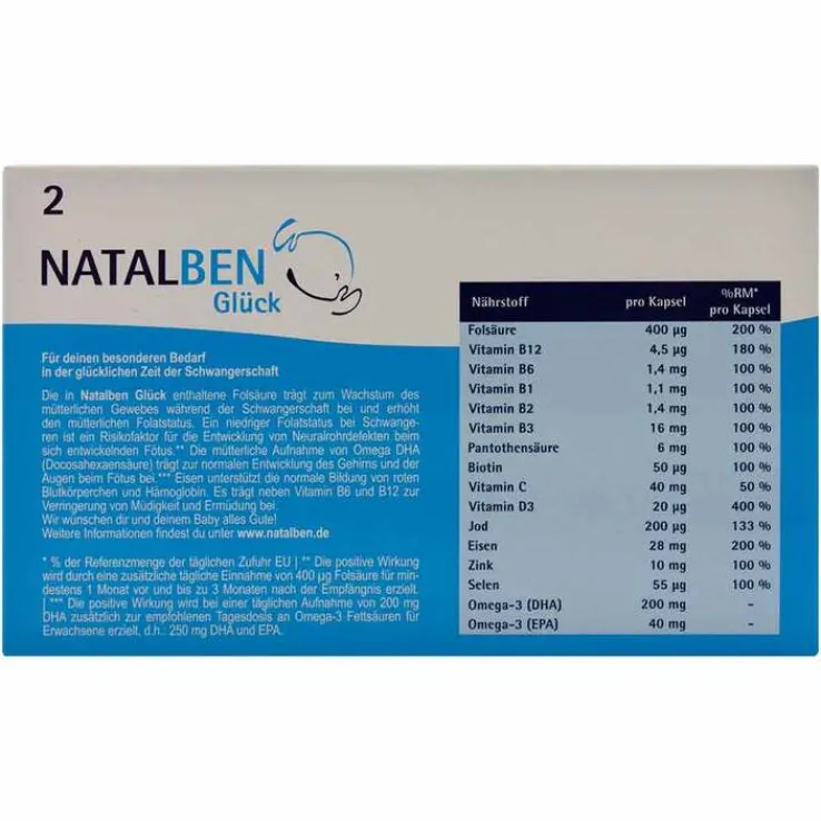 Natalben Glück Kapseln, 60 St