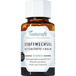 Naturafit Stoffwechsel Bitterstoffe + Cholin Kapseln, 60 St