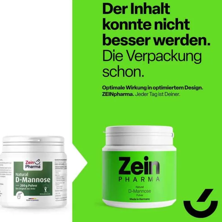 Clearance Natural D-Mannose aus Birke Zeinpharma Pulver, 200 g Mannose