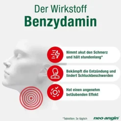 neo-angin Benzydamin gegen akute Hasschmerzen Zitrone, 40 St