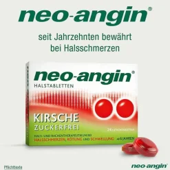 Online Neo Angin neo-angin Halstabletten Kirsche zuckerfrei, 24 St