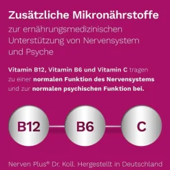 Clearance Nerven Plus Gemmo Komplex Vitamin B12 B6, 50 ml Vitamin C (Ascorbinsäure)|Vitamin B6 (Pyridoxin)