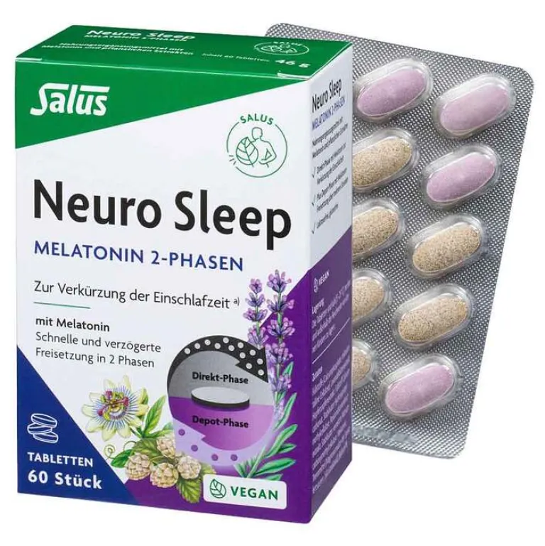 Clearance Salus Neuro Sleep Melatonin 2-Phasen Tabletten , 60 St