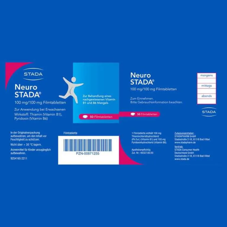 Clearance Neuro ® Filmtabletten, 50 St Vitamin B6 (Pyridoxin)|Vitamin B1 (Thiamin)