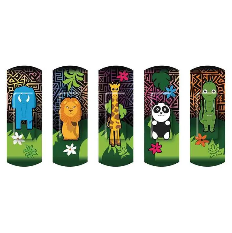 New Nexcare happy kids Pflasterstrips Tiere 2 Größen, 20 St